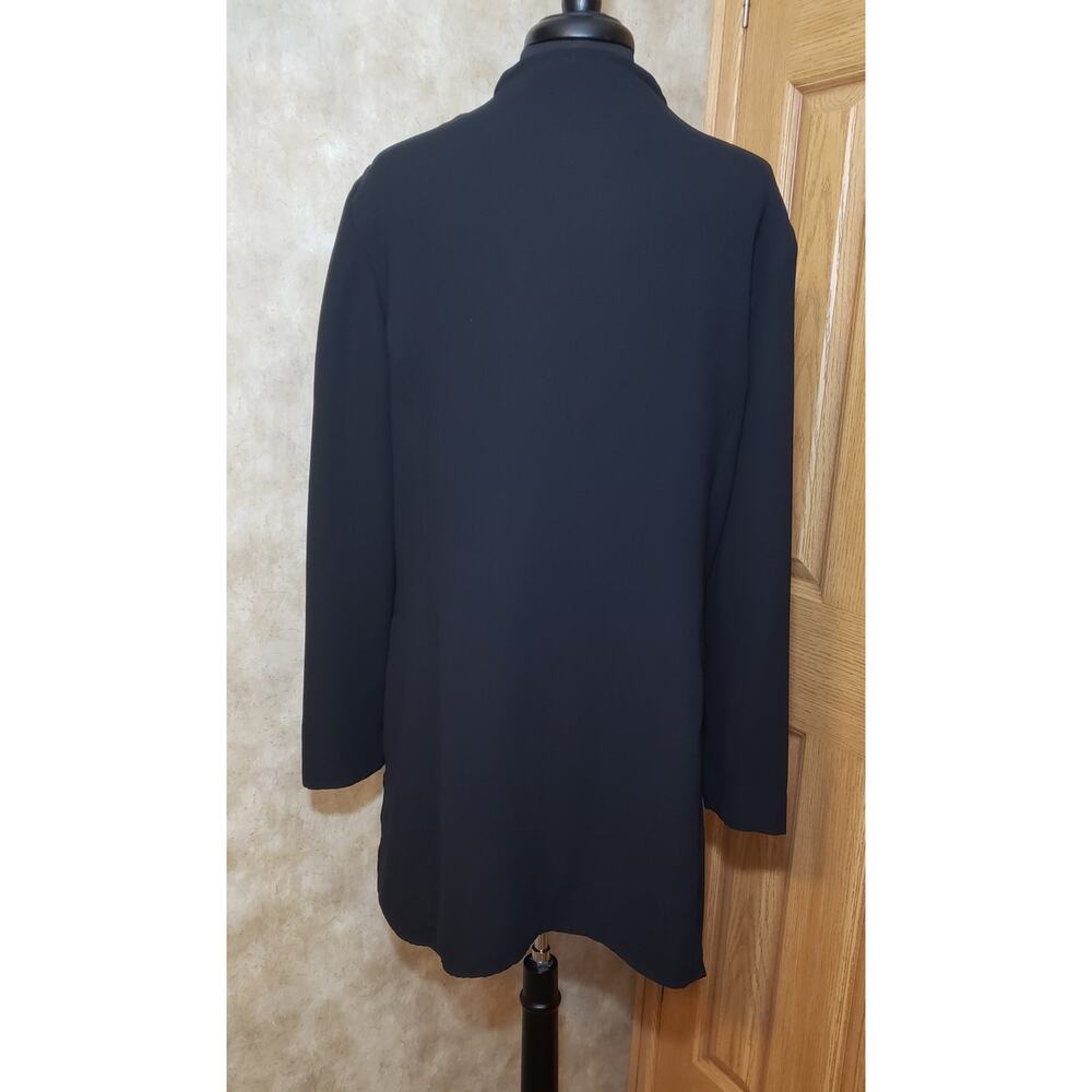 Vintage Leslie Fay size 16 vintage black button down jacket - Picture 3 of 5